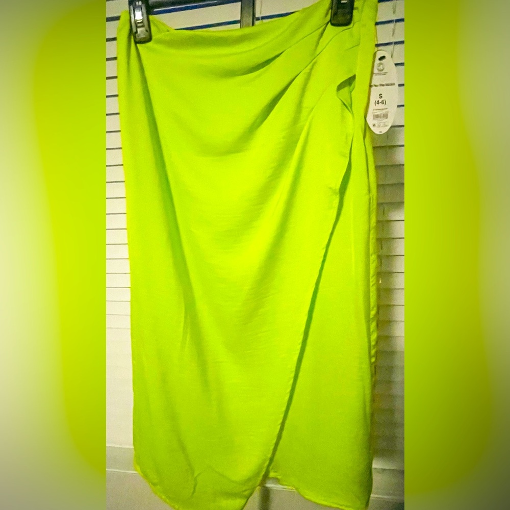 Womens Faux Wrap Midi Skirt (New) - Picture 7 of 8